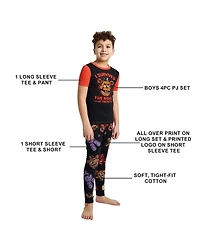 Five Nights At Freddy'S Big Boys I Survived Freddy Face 4-Pack Pajama Set-14