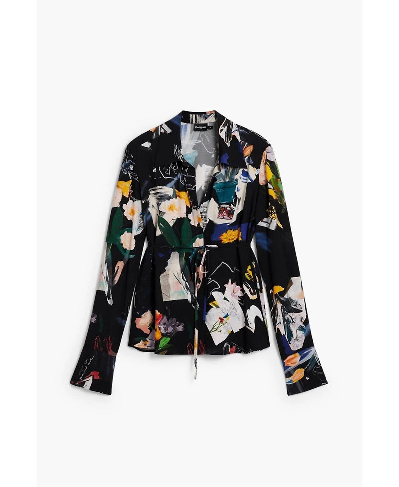 Desigual Women's Shirt Collage Tie