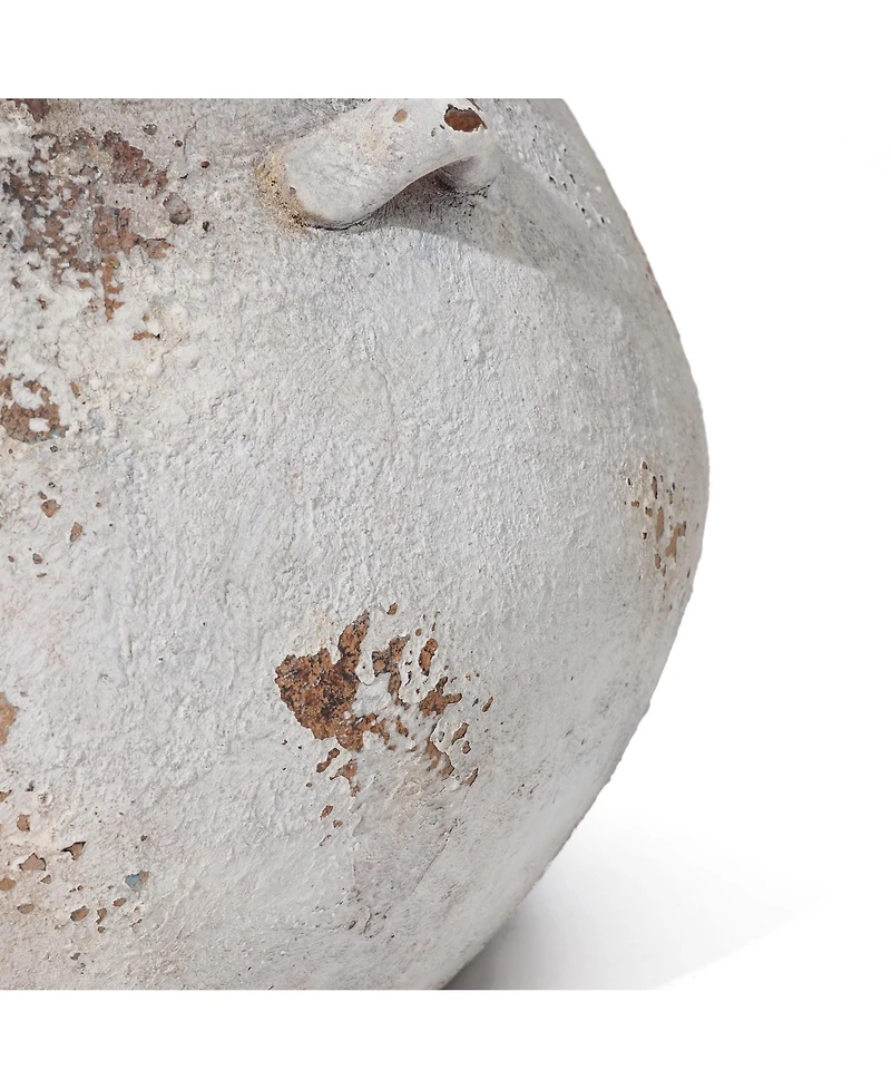 LuxenHome Rustic Cauldron MgO Planter Pot