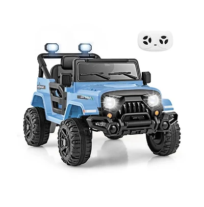 Hongge 12V Kids Ride on Truck Car with Remote Control Threaded Wheels and 3 Speeds