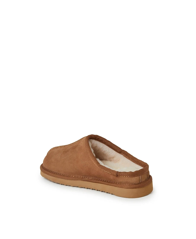 Dearfoams Kids Fireside by Dempsey Genuine Shearling Clog Slipper