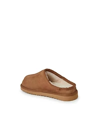 Dearfoams Kids Fireside by Dempsey Genuine Shearling Clog Slipper