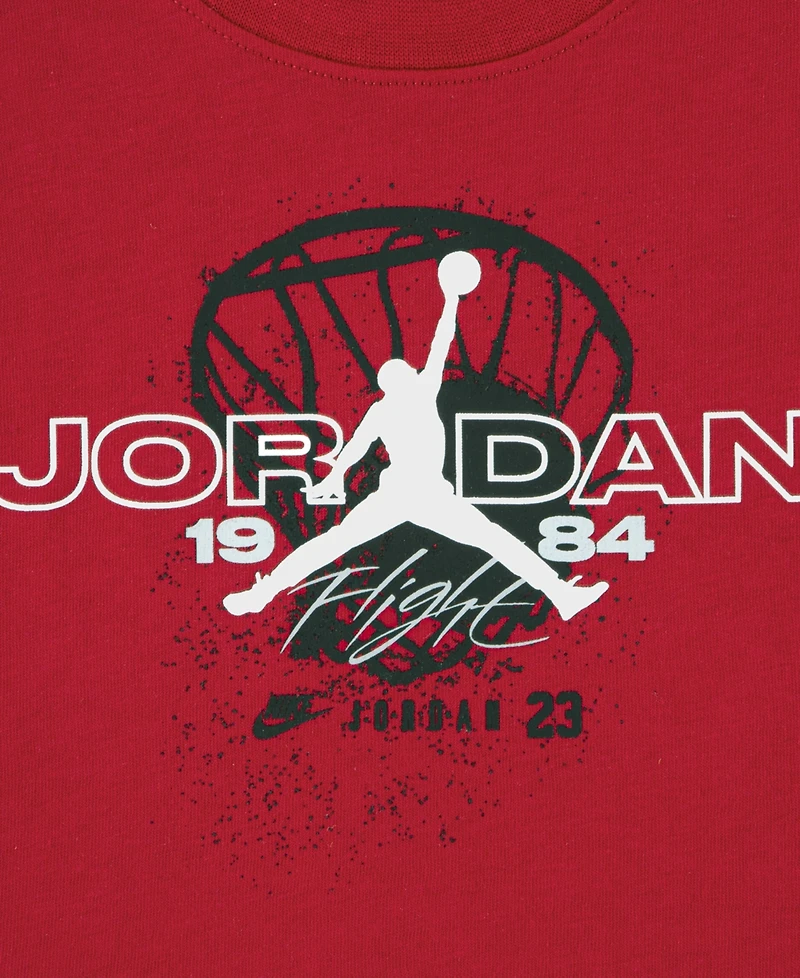 Jordan Boys' 4-7 Flight Team Short-Sleeve T-Shirt and Shorts, 2-Piece Set