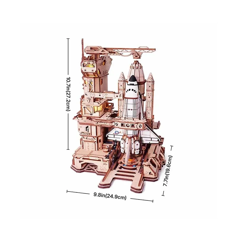 Flash Popup 3D Puzzle Space Shuttle 446pcs Diy Gears Move