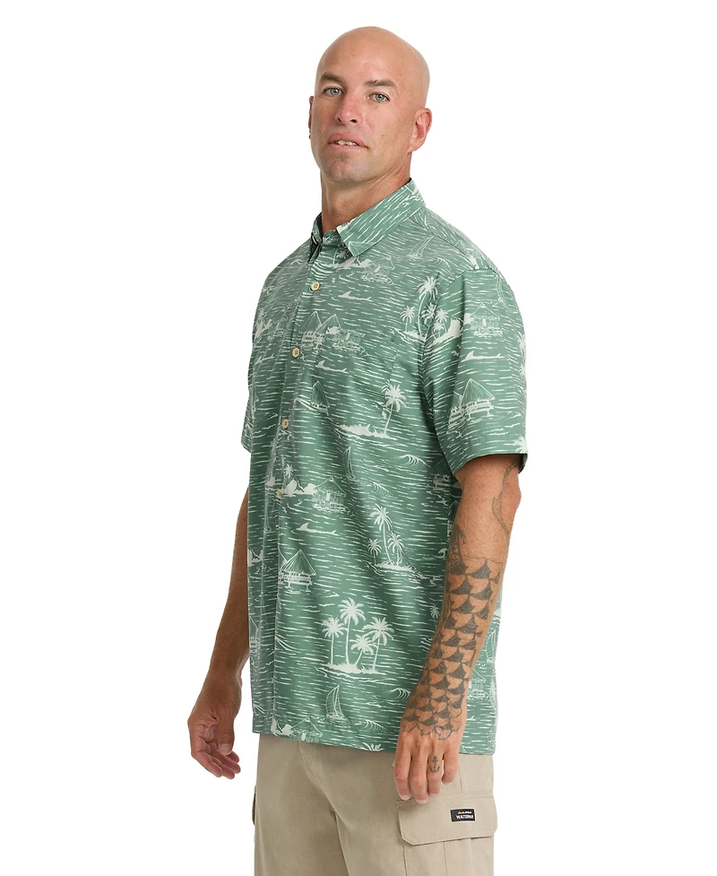 Quiksilver Waterman Men's Azure Collared Shirt