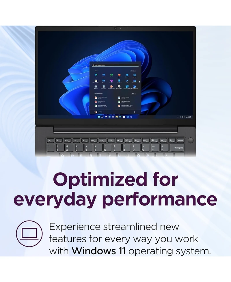 Lenovo V-Series V14 14" Traditional Laptop Intel Core i7 16GB Ram Intel Uhd Graphics 512GB Ssd Storage Windows 11 Pro 60Hz - Black