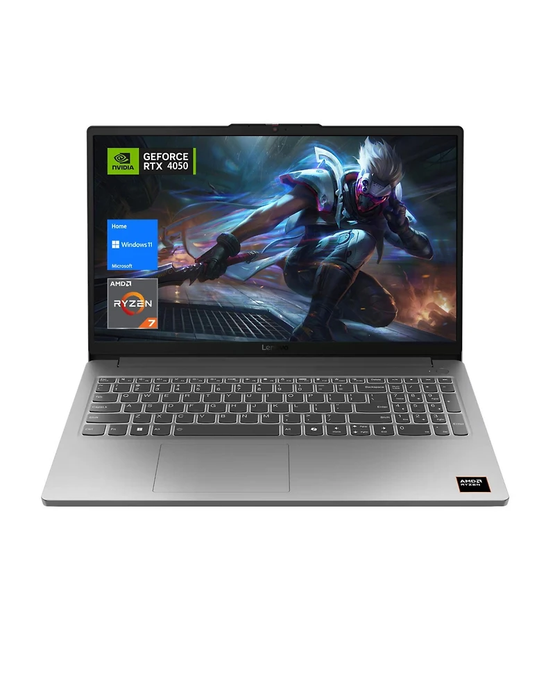 Lenovo Loq 15.6" Traditional Laptop Amd Ryzen 7 64GB Ram Nvidia GeForce Rtx 4050 1TB Ssd Storage Windows 11 Home 144Hz - Grey