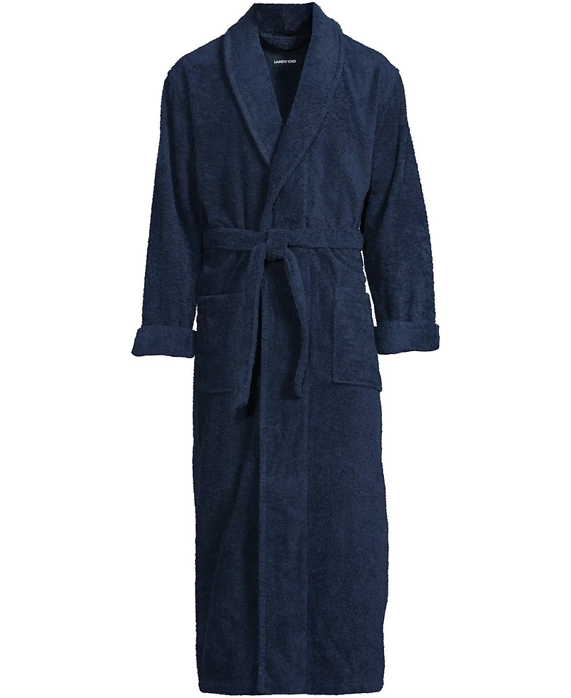 Lands' End Men's Full Length Turkish Terry Robe
