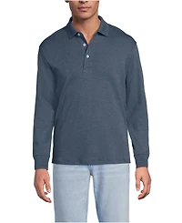 Lands' End Men's Long Sleeve Cotton Supima Polo Shirt