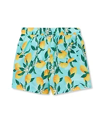 Lands' End Big Boys Husky Chlorine Resistant 5" Swim Trunks with Mesh Liner
