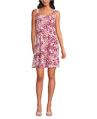 Lands' End Women's Silky Knit Mini Shift Dress