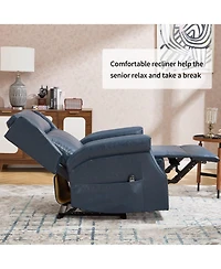 Boyel Living 67 inches Chaise Lounge Chair 9.9 Wide Armrest Indoor Corduroy Oversized Sleeper Sofa