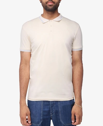 X Ray Men's Basic Short Sleeve Tipped Polo