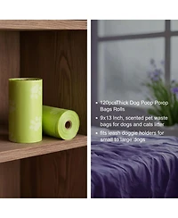 Aronkl Thick Dog Poop Bags Leak-Proof Scented 9x13 Inch for Small Large Dogs Cats Walking Waste Bags