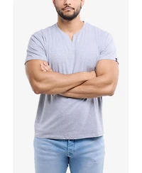 X-Ray Men's Basic Notch Neck Short Sleeve T-shirt