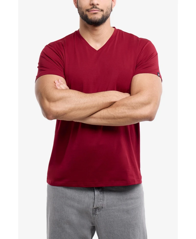 X-Ray Men's Basic V-Neck Short Sleeve T-shirt