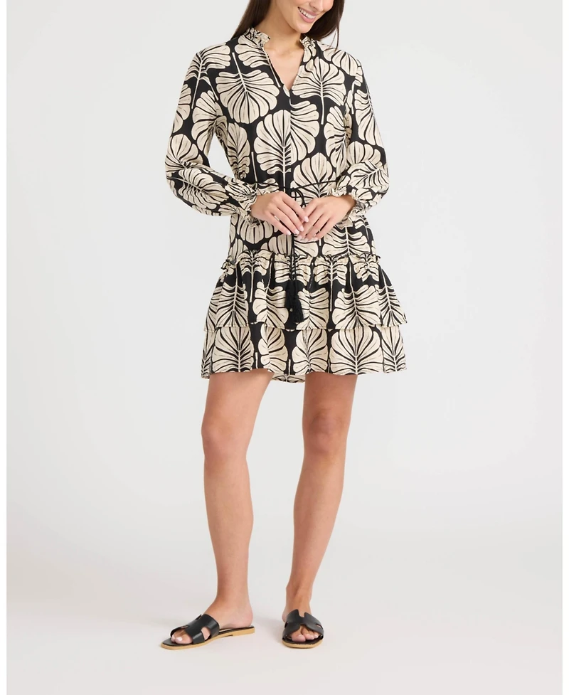 Ellen Tracy Women's Ruffle Tiered Dress