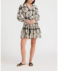 Ellen Tracy Women's Ruffle Tiered Dress