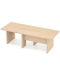 Slickblue L-Shaped Modular Coffee Table Set of 2, Center Tables for Small Space