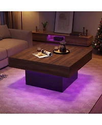 Slickblue Modern Coffee Table with Led Lights and Dynamic Effects