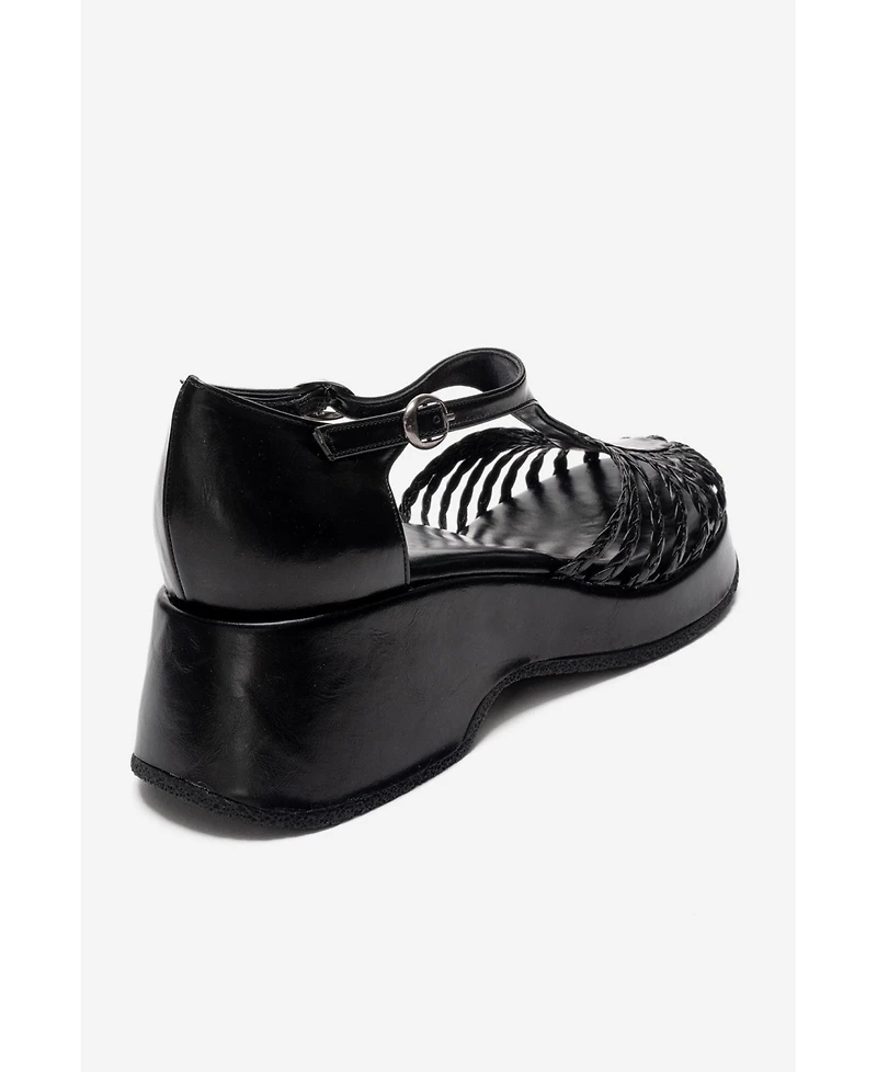 Prologue Shoes Women's Barry Woven Wedge Sandal