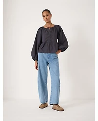 Hush Women's Beck Cotton Peplum Blouse