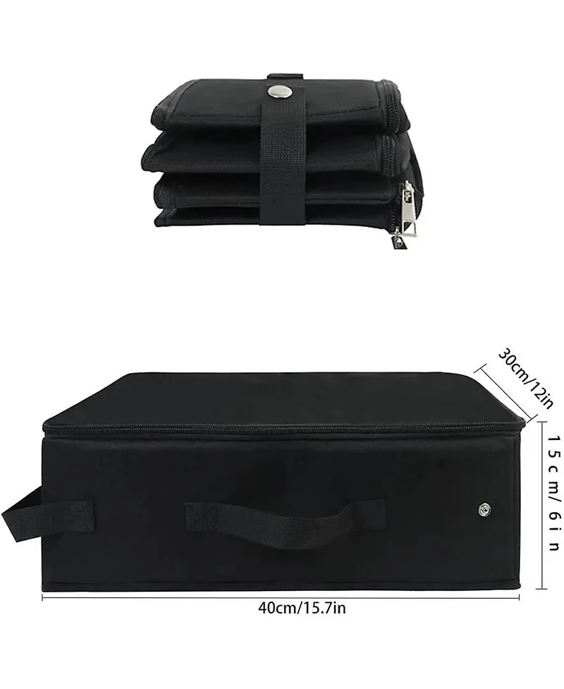 Zeus and Ruta Portable Cat Travel Litter Box Zipped Lid Foldable Waterproof Leak Proof Odor Control Easy Carry Hotel Car