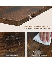 Gouun 5-Tier Wall Mounted Floating Shelf Unit