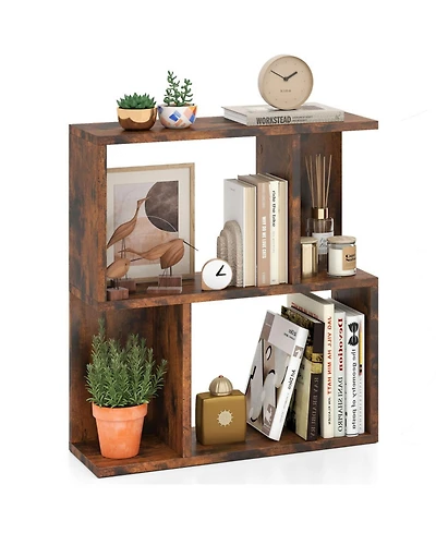 Gouun 3-Tier Compact Display Bookshelf for Small Spaces