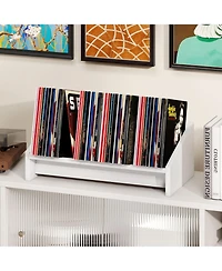 Gouun Tilting V-Shaped Desktop Bookshelf Organizer