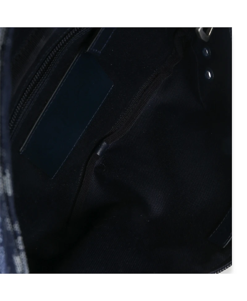 Pre-Owned Gucci Navy Gg Floral Canvas Belt Bag