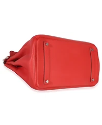 Pre-Owned HERMES Rouge Casaque Togo Birkin 35 Phw