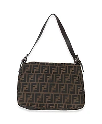 Pre-Owned Fendi Brown Zucca Canvas Mama Baguette Bag