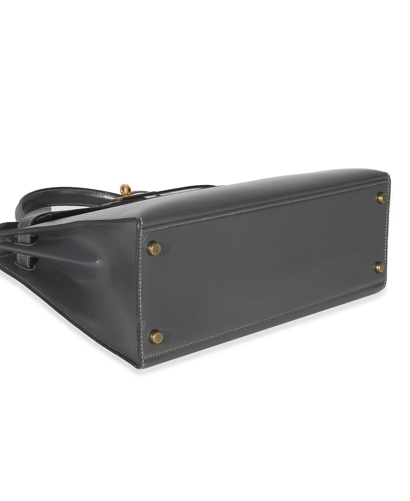 Pre-Owned HERMES Ardoise Box Sellier Kelly 32 Ghw