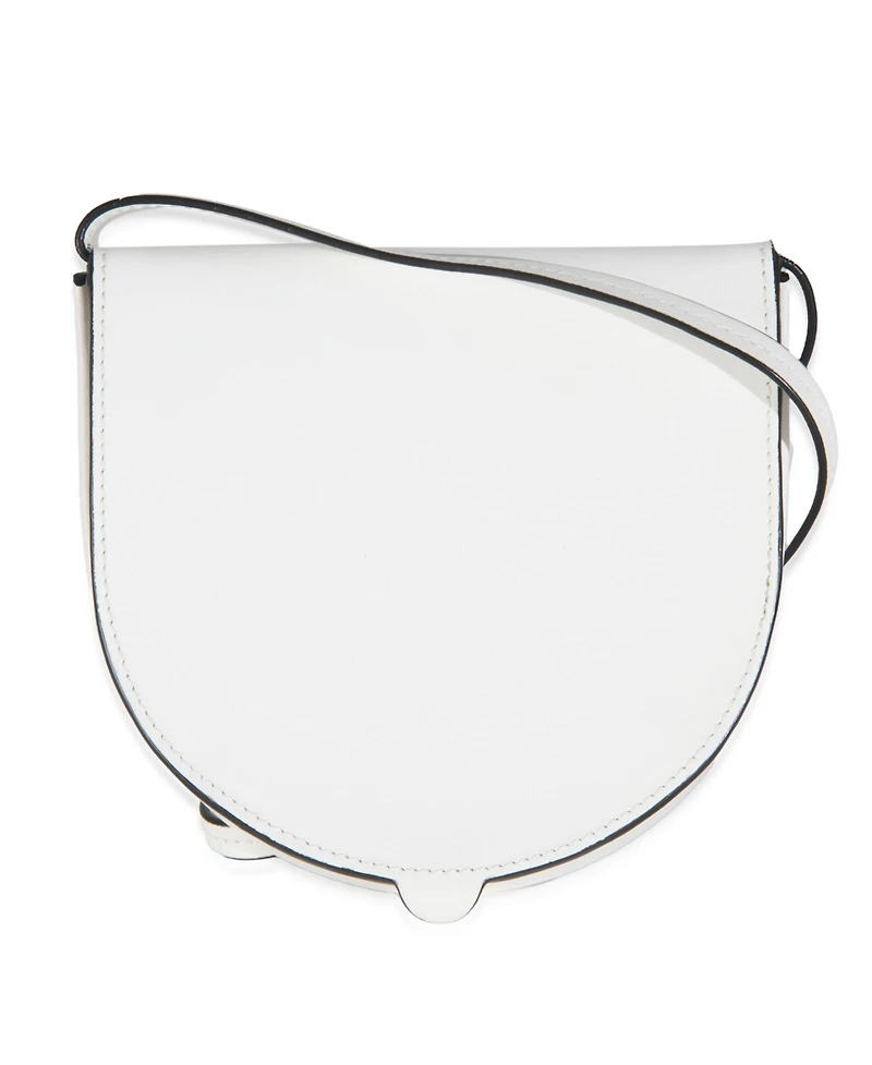 Pre-Owned Loewe White Calfskin Heel Metal Flower Crossbody