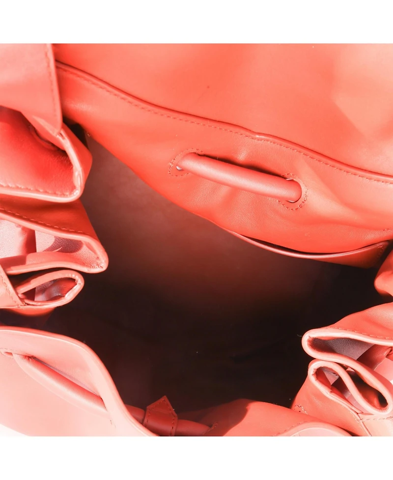 Pre-Owned Bottega Veneta Orange Calfskin Beak Tote