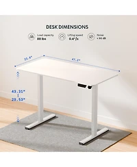 FlexiSpot EC2 48"x24" Electric Height-Adjustable Standing Desk