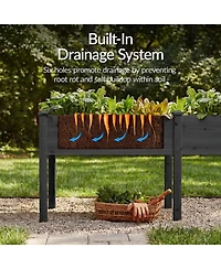 Best Choice Products 72x23x30in Raised Garden Bed