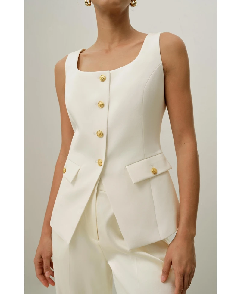 Lilysilk Women's Cintre U-Neck Sleeveless Vest