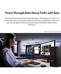 Lenovo ThinkStation P2 Workstation Desktop Intel Core Ultra 5 32GB Ram Intel Graphics 1TB Ssd Storage Windows 11 Pro