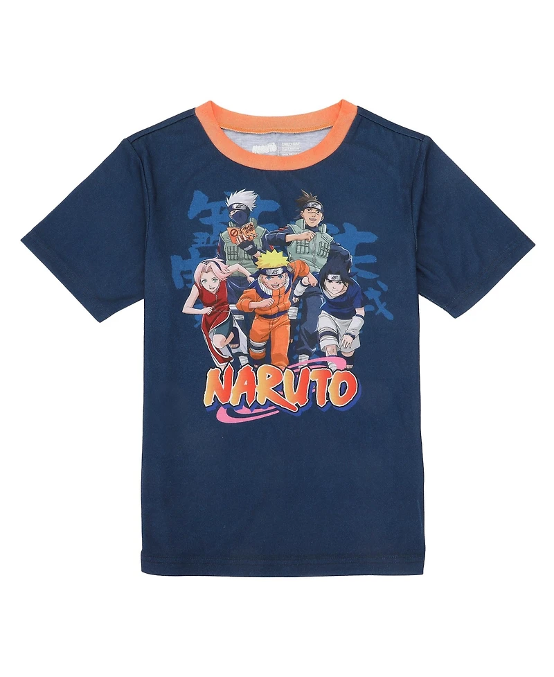 Naruto Big Boys Group Shot 4-Pack Pajama Set-14