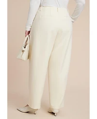 Eloquii Women's Rounded Barrel Leg Pant