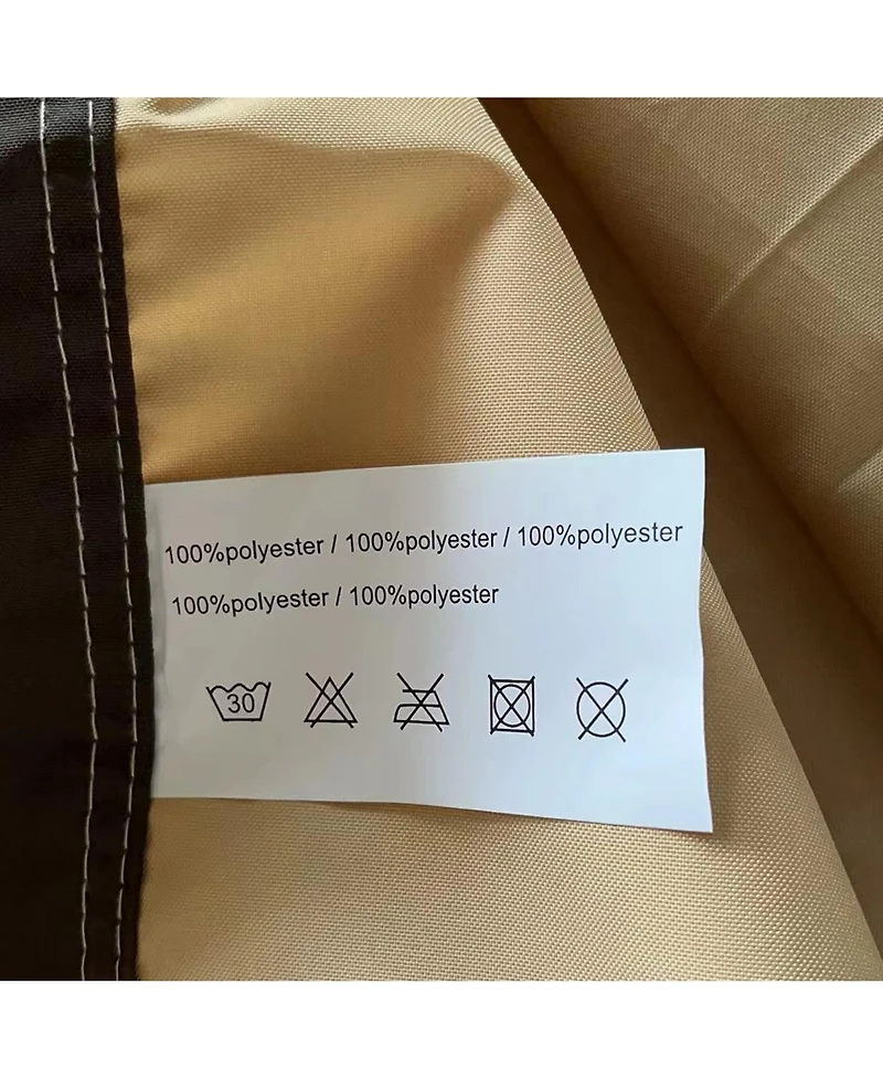 Clihome Canopy Replacement Top, Polyester Waterproof Uv-Resistant Awning for Curved Pergola Structure