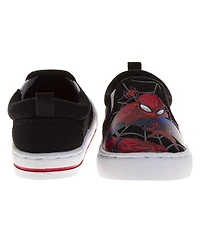 Spider-Man Big Boys Spider Man Marvel Webbed Wonder Slip On Canvas Shoes (Toddlers/Little Kids)