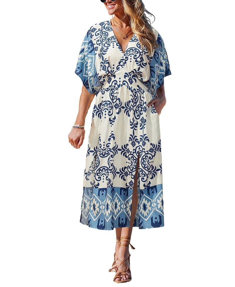 Cupshe Women's Prophecy Ornate Midi Beach Dress