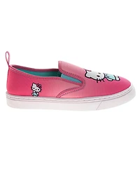 Hello Kitty Little Girls Sanrio Sneakers Slip On Adorable Casual Comfortable (Little 11-12 / 13-4)
