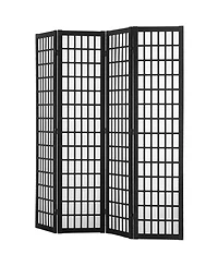Sugift Room Divider, 4 Panel Japanese Folding Privacy Screen, Indoor Partition