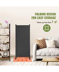 Sugift Room Divider, 3 Panel Folding Privacy Screen, Freestanding for Office and Bedroom