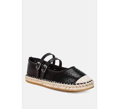 London Rag Women's Noori Woven Dual Buckle Sandals