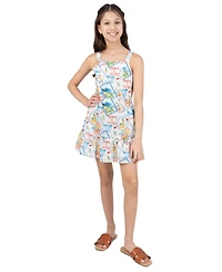 Rare Editions Girls' 7-16 Postcard Sleeveless Dress